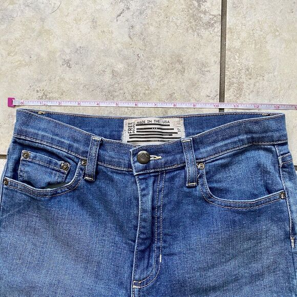 Free People Skinny Mid Rise Blue Jeans size 27 Casual - Picture 5 of 7